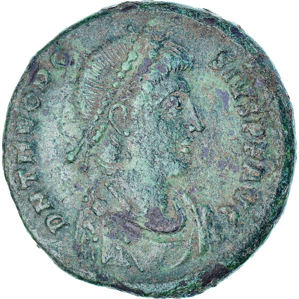 Moneta,
Teodozjusz I,
Follis