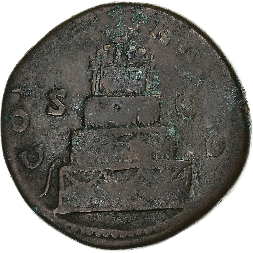 Divus Antonin Pius,
Sestercjusz,
161