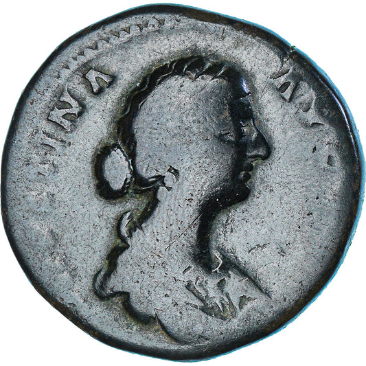 Moneta, 
  
  Faustyna II, 
  
  Sestercjusz